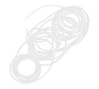 MAJORMENCH Manchon Organiseur de Câbles Spiralé en Nylon Robuste, 15 Mètres, Blanc, Gaine Flexible pour Gestion et Protection des Faisceaux de Câbles, Enrouleur de Cordon pour Bureau