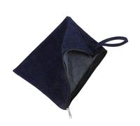 MAJORMENCH Mini Pochette Maquillage Bleu en Denim Lavé, Trousse de Maquillage Voyage Multifonctionnelle Design Élégant et Toucher Confortable