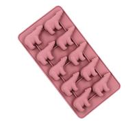 MAJORMENCH Moule à Glaçons avec Couvercle Forme Ours Polaire en Silicone 10 Compartiments, Facile à Démouler et Fabrication de Glaçons Maison Cuisine