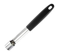 MAJORMENCH Outil D'extraction de Noyau de Fruits en Acier Inoxydable Noir, Design Dentelé, Pack de 2 Pièces, pour Retirer Facilement Le Trognon des Poivrons et Autres Fruits