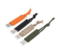 MAJORMENCH Outil Multifonction Levier de Poche en Acier Inoxydable 4 Pièces, Mini Arrache-Clous Courbé, Accessoire de Tissage de Corde de Parapluie Fait Main, Usage Extérieur Camping