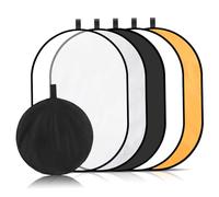 MAJORMENCH Panneau Réflecteur Photo Pliable Grand 60x90 Cm pour Photographe Amateur Extérieur Polyvalent Diffusion Douce Lumière Contrôlée Blanche Argentée Or Noire