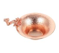 MAJORMENCH Passoire à thé en cuivre fleur de prunier filtre résidus avec résistance chaleur adaptée à l’infusion de thé et service à thé Kung Fu