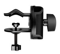 MAJORMENCH Pince de Fixation Métallique Rotative pour Microphone 19 Mm, Clips pour Pied de Micro Bureau, Accessoire pour Bras de Montage, Adapté aux Performances Scéniques et Enregistrement