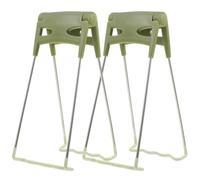 MAJORMENCH Pinces Faciles à Transporter pour Assiettes Chaudes en Acier Inoxydable et Pp, 2pcs Antidérapantes Couleur Aléatoire Cuisine Cuisson