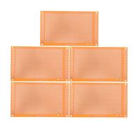 MAJORMENCH Plaque de Circuit Imprimé Simple Face en Laiton 5pcs pour Montage Rapide et Installation Stable, pour Travaux de Laboratoire et Projets DIY Électroniques
