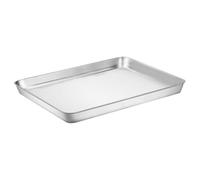 MAJORMENCH Plaque de Cuisson Résistance Solide Argentée en Acier Inoxydable et Conduction Rapide Chaleur pour Pâtisserie Familles et Magasins de Snacks