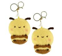 MAJORMENCH Porte-clés en Peluche Abeille Jaune Adorable pour Garçon et Filles, Accessoire Polyvalent Facile à Tenir, pour Fête Shower ou Souvenirs