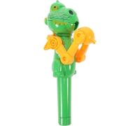 MAJORMENCH Porte-Sucette Dinosaure Vert de Robot, Présentoir à Sucettes pour Garçon et Filles, Amusant pour Fêtes D’Anniversaire, Support Bonbons Fruités, Accessoire Ludique Sécurisé