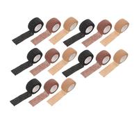 MAJORMENCH Protecteurs de Gel pour Doigts 15 Pièces Taille Unique Auto-adhésifs Respirants Protection UV Manucure Usage Professionnel et Personnel, Bandages pour Doigts et Poignets Noir,