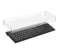 MAJORMENCH Protection Transparente pour Clavier Bureautique en Acrylique, Étui Étanche et Anti-poussière, Couvre Entièrement Le Clavier Usage Domestique