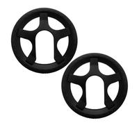 MAJORMENCH Protège-Plateau de vélo Lot de 2, Cache-chaîne pour vélo 5 Trous, Plastique Noir, Compatible Bike crankset, Installation Facile, pour VTT