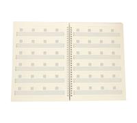 MAJORMENCH Recueil de Partitions de Guitare Portable Couverture en Pp Imperméable et Résistante, Cahier de Tablature Guitare Léger à Spirale, pour Guitaristes Débutants en Extérieur