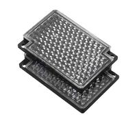 MAJORMENCH Réflecteur Carré Rétroréfléchissant 2pcs en Abs et Acrylique Technologie Miroir, Haute Résistance aux Intempéries pour Capteurs et Aménagement Paysager