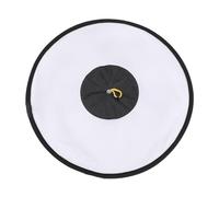 MAJORMENCH Réflecteur d'Éclairage pour Caméra, Diffuseur de Flash Rond en Tissu Noir, Lumière Douce et Homogène, Format Portable Photographie