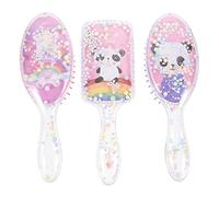 MAJORMENCH Set Peignes Panda Colorés Arc Ciel Brosses à pour Garçon Fille Peignes Massage Adaptés Cheveux Bouclés Démêlage Doux et Confortable