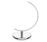 MAJORMENCH Socle Décoratif Facile à Installer Argenté en Plastique pour Globe Terrestre de 25cm, Base de Remplacement pour L'apprentissage en Classe la Maison