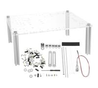 MAJORMENCH Support Transparent pour Boîtier PC Ouvert Itx/Uatx Rack Compact pour Cartes Mères Base Stable sans Basculement Châssis Léger pour Tests et Maintenance Informatique Compatible