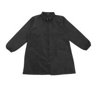 MAJORMENCH Tablier de Toilettage pour Animaux Noir en Polyester Brocart Léger et Confortable, Blouse Manches Longues pour Coiffeur Adaptée Toilettage et Jardinage
