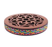 MAJORMENCH Tambour de Relaxation Ethnique en Bois Sons D'eau Apaisants, Instrument de Percussion à Main Portable pour Contemplation et Détente Musicale