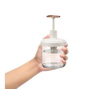 MAJORMENCH Tasse à Mousse pour Visage 1pcs Gris Blanc Doré, Fabricant de Mousse Manuel Portable, Outil de Bulleur Nettoyant Réutilisable pour Soins du Visage, Shampooing et Gel, Facile