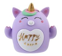 MAJORMENCH Tirelire Créative de Licorne Violette Pot Décoratif à Économies en Vinyle 1 Pièce pour Garçon et Filles Décoration Intérieure et Apprentissage de L’Épargne Tirelire Dessin