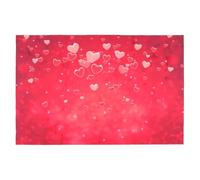 MAJORMENCH Toile de Fond Motif Cœur en Polyester Photo Portable et Pliable Rouge Saint-Valentin pour Décor de Fête Romantique à Domicile ou Scènes DIY