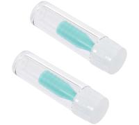 MAJORMENCH Ventouse pour Lentilles Rigides Vertes Anti-dérapante 2 Pièces, Facile à Utiliser en Abs avec Bouteille pour Usage à Domicile Voyage