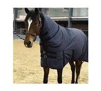 MaJu Combo de Tapis d'Aiguillage pour Chevaux 600D Cou Complet ImperméAble à l'eau Rembourré au Froid et Chaud Equipement éQuin(Size:155cm)