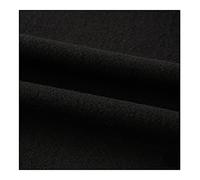 MaJu Tissu en Coton Et Lin 12 Couleurs Couture en Lin Naturel Confortable et Respirant pour La Décoration, Le Bricolage Et Les Vêtements,Largeur 130 cm(Color:Noir)