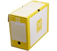 Majuscule-boite A Archive 34x25 Dos 15cm Jaune - Paquet De 25