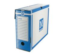 Majuscule-boite Archive 34 x 25 Dos 10 cm Bleu Lot de 25