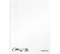 MAJUSCULE Cahier de Vie 96 Pages Couverture polypropylène Transparente