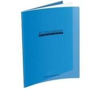 Majuscule - Cahier Piqures Grand Carreaux Polypropylene 17x22 32p 90g Bleu G