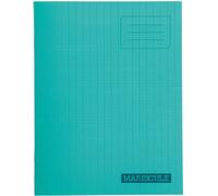 Majuscule-cahier Piqures Grand Carreaux Polypropylene 17x22 64p 90g Vert