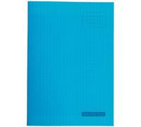Majuscule-cahier Piqures Grand Carreaux Polypropylene A4 96p 90g Bleu