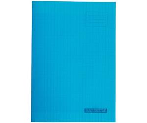 Majuscule-cahier Piqures Grand Carreaux Polypropylene A4 96p 90g Bleu