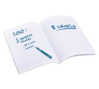 Majuscule-cahier Piqures Grand Carreaux Poypropylene Incolore 17x22 96p 90g