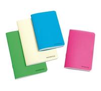 Majuscule-enveloppes piqûre Cahier avec couverture polypro - 96 pages - 9 x 14 cm - Petits Carreaux - 90 g/m²