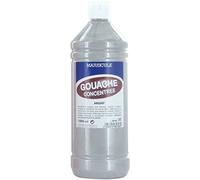 Majuscule-gouache Liquide Supèrieure Coloris Argent - Flacon De 1 Litre