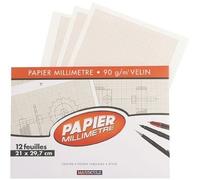 Majuscule-Papier Millimetre A4 90g - Pochette De 12f [Jouet]