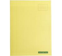Majuscule-stylo Staplebound bloc-notes papier - Grands carreaux - 24 x 32 cm - 96 pages - 90 g - Jaune avec couverture polypropylène