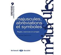 Majuscules, abréviations et symboles