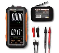MAKA Multimètre numérique Pro 6000 counts - Rechargeable USB-C - True RMS - Miss tension, courant, capacité, continuité, résistance, fréquence, NCV et température - Cat III 600 V