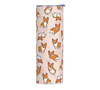 Makachen Dog Corgi Gobelet à café isotherme en acier inoxydable 591 ml pour la maison, le bureau, le sport, les fêtes, les cadeaux