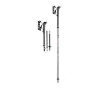 Batons randonnee pliables leki makalu fx carbon antichoc noir 110 130 cm