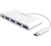 Macally UC3HUB4C Adaptateur USB-C 3.1 vers 4 ports USB-A et 1 port de charge USB-C