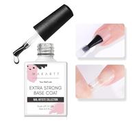 Makartt Couche de base extra forte - 15 ml pour vernis à ongles longue durée, gel de colle à ongles 3 en 1 pour impression d'ongles et strass à la maison manucure