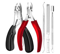 Makartt Coupe-ongles 5 en 1 en acier inoxydable pour ongles épais ou incarnés, kit de retrait professionnel pour hommes, femmes et personnes âgées