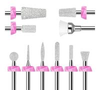 Makartt Lot de 10 forets à ongles diamantés pour débutant